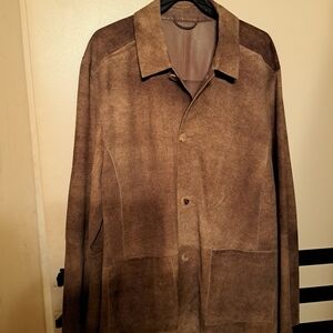 Men's Brown Suede Jacket